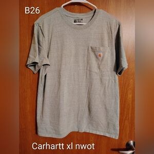 Carhartt Gray Heather Short-Sleeve Pocket Tee